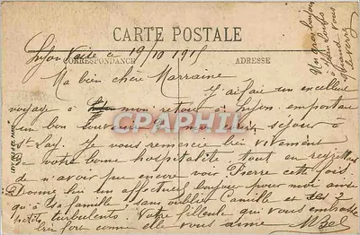 LYON — Conjunto da Place Bellecour — Uma Revista das Tropas — LL. SELECTA — Verso