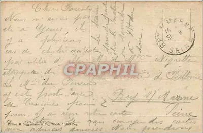 Mon. Principe Amadeo — Pomnik w Turynie — Wydawnictwo H. Guggenheim & Co., Zurych — Rewers