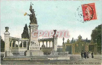 Lyon. Entrée du Parc de la Tête d'Or — éditeur L.V.A.68