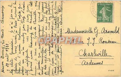 Widok ogólny Buet — Góry Chamonix — wydawca Max. William, nr 48 — Rewers