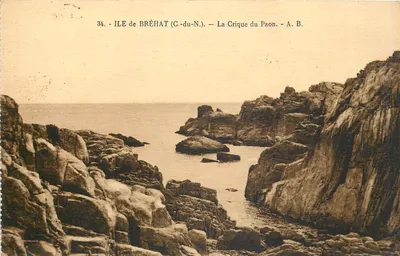 Ilha de Bréhat (C.-du-N.) — A Crique do Paon — A. B.
