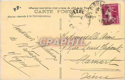 Ilha de Bréhat (C.-du-N.) — A Crique do Paon — A. B. — Verso