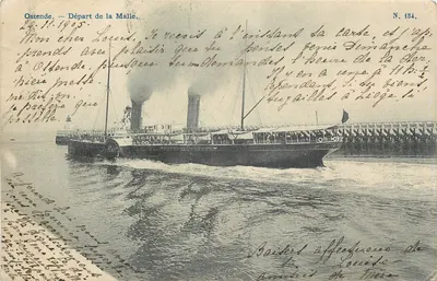 Ostende — Partida da Malle — N. 154