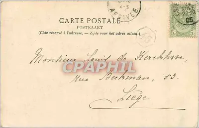 Ostende — Partida da Malle — N. 154 — Verso