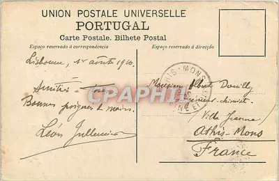 Cintra — Palácio D. Maria Pia — N.º 23 M.F. — Verso