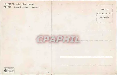 Trier, Amphiteatro, Arena — editor Jacobrin, n°15 — Verso
