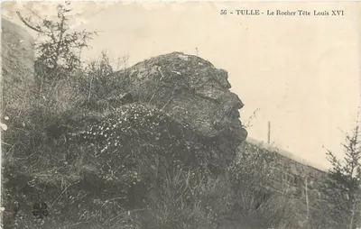 Tulle - O Rocher Tête Louis XVI — carta postal n°56