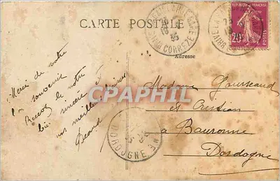 Brive — Ogród Guilerie — Kioszek muzyczny — Rewers