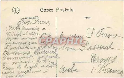 Spa — Le Kursaal — wydawca Leusy, nr 21 — Rewers