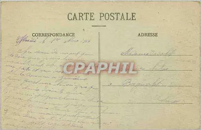 Revigny (Meuse) — Entrada da Rue de Vitry após o bombardeio — A. Humbert, foto-editora, St-Dizier — Verso