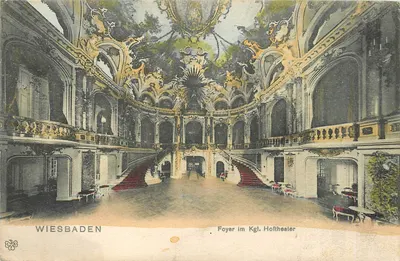 Wiesbaden — Foyer des Kgl. Hoftheaters — L. Klement, Frankfurt a. M., Nr. 26