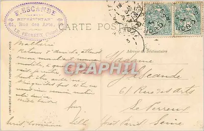 Valenciennes — O Jardim Público — LL. n°29 — Verso