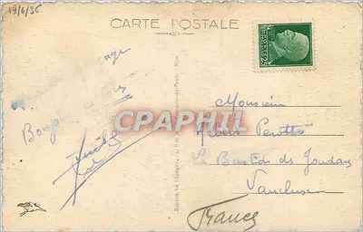 Grimaldi — Ponte fronteira sobre o burro de San Luigi — Edição La Ciotat, 5, Rue S. Paul de-Maule, Nice — Verso