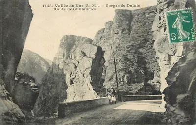 Gorges de Daluis — Vale do Var (A.-M.) — Edição Gilelta, fot. Nice