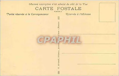 Bagnolles-de-l'Orne — Estabelecimento Termal — G. Arlaud, editor — Verso