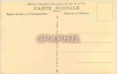 Bagnoles-de-l'Orne — Trap van het Grand Hôtel — G. Artand, uitgever — Achterkant