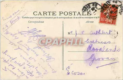 Kościół Madeleine — Paryż — C.M. nr 140 — Rewers