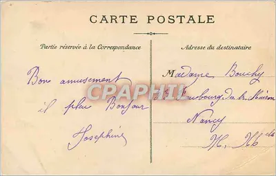 Paris — A Madeleine — Editor não visível, número de série ilegível — Verso