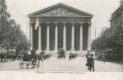 Paris - A Madeleine & Rue Royale — editor não identificado, número de série não visível