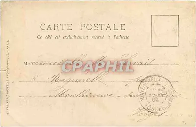 Paris — A Vista da Madeleine — LL. — L'Imprimerie Nouvelle Photographique — Verso