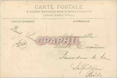 Châtel-Guyon - Le Chalusset — editor Garel Aîné, Bazars, Châtel-Guyon, n° 148 — Verso
