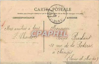 Soldado do 3º Génio em Verdun — Souvenir — Éd. Vajsinet, Déposé — Verso