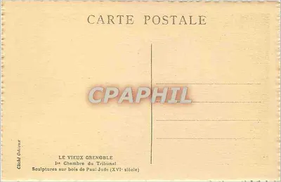 Stare Grenoble — 1. Izba Sądu — Rzeźby drewniane Paul Jude (XVI wiek) — Rewers
