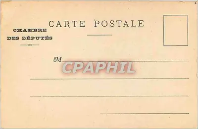 Cámara de los Diputados — Frescos de Eugène Delacroix — Editor A. Popjéer, Garenne g/S, n°10 — Reverso
