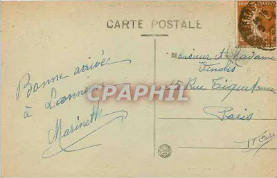 Lannion — O Porto de Santa Ana e o Hotel de França — J. Sored, editor — Verso