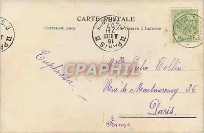 Mulher em vestido com mangas e chapéu decorado — estúdio — Paris, 1916 — Verso