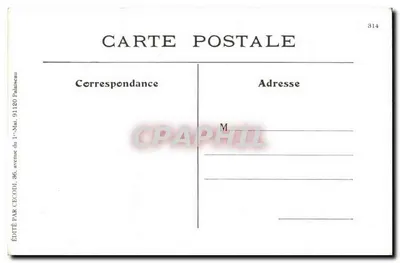 Nuestra Auvergne Un vielleur (folklore vestido) REPRODUCTION — Reverso