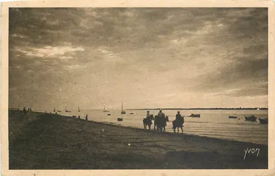 Le Mouilleau — Passeio a cavalo na praia — Edição de Arte YVON