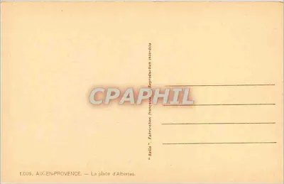 Aix-en-Provence — Plac Albertas — wydawca Relia, nr 1.009 — Rewers