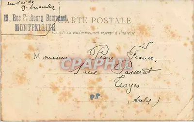 Estatua de Luís XIV — Montpellier — B. F. Catté - Sèvres — Verso