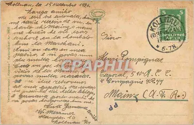 Frankfurt a.M. — Palazzo dei Signori — editore Kosmos, N° 4908 — Verso