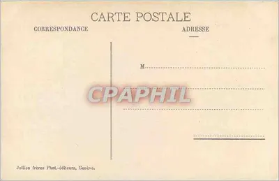 Berge der Savoie von Territet — J.J. 7560 — Jullien frères Phot.-éditeurs, Genf — Rückseite