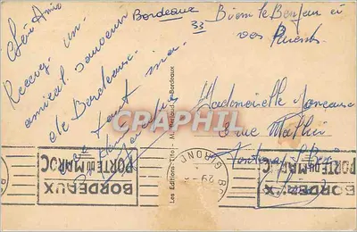Bordeaux — Pomnik Girondyn — TITO — Rewers