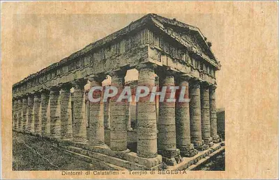 Templo de Segesta — Dintorni di Calatafimi — Editor G. G. Issanti, Calatafimi