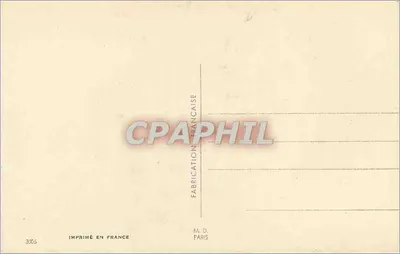 Flores de rosas e folhas de trêfego — carta postal decorativa — M.D. Paris, n° 3006 — Verso
