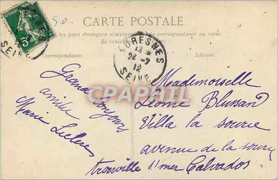 Versailles — Grand Trianon — Salon des Glaces et Table du Conseil des Ministres — wydawca nieodczytalny — Rewers