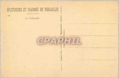 La Colonnade — Versailles — Edizione d'Arte YVON — Verso