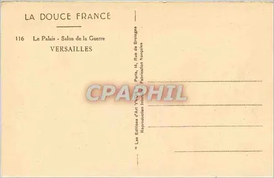 Salon wojenny - Versailles — Éditions d'Art Yvon, n°116 — Rewers
