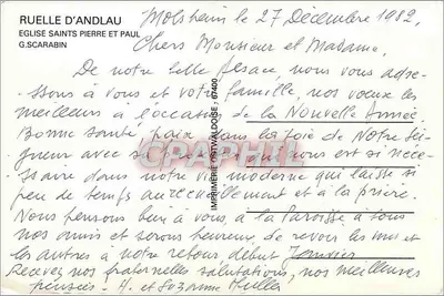 Ruela de Andlau — Igreja de São Pedro e São Paulo — G. Scarabin — Verso