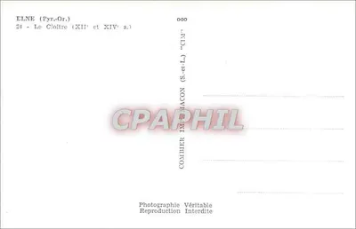 Elne (Pyr.-Or.) — Klasztor (XII i XIV w.) — CIM — Rewers