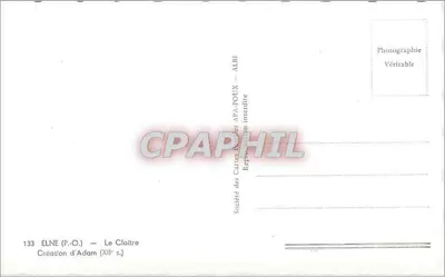 Elne (P.-O.) — Klasztor — Stworzenie Adama (XII wiek) — Rewers