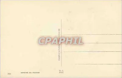 Rosas e trevo — carta decorativa — M. D. Paris, n° 3006 — Verso