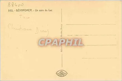 Gérardmer - Kąt Jeziora — wydawca Zoeder — Rewers