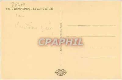 GÉRARDMER - Jezioro widziane z Lido - Wydawnictwo V. Reeder, Nancy — Rewers