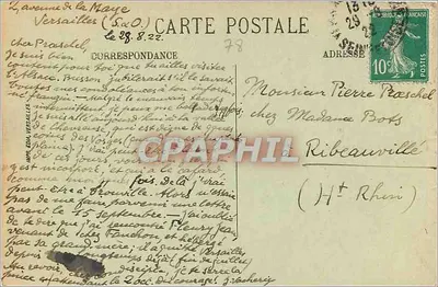 Versailles — Panorama preso dal Municipio — 226 — Verso