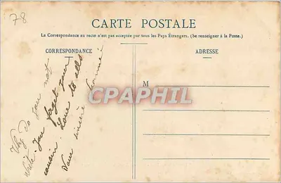 Parco di Versailles - Bassin d'Apollon e il Tapis vert — Mme Moreau, edit., Versailles — Verso